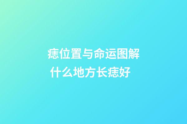 痣位置与命运图解 什么地方长痣好